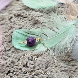 Pendule en gemme - Amethyste